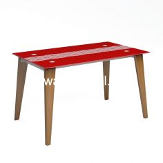 Dining Table Size 120 - Siantano DT Napoli / Natural, Red